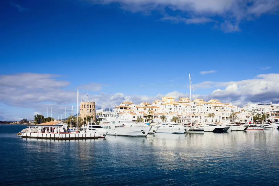 Den berømte marina i Puerto Banus 